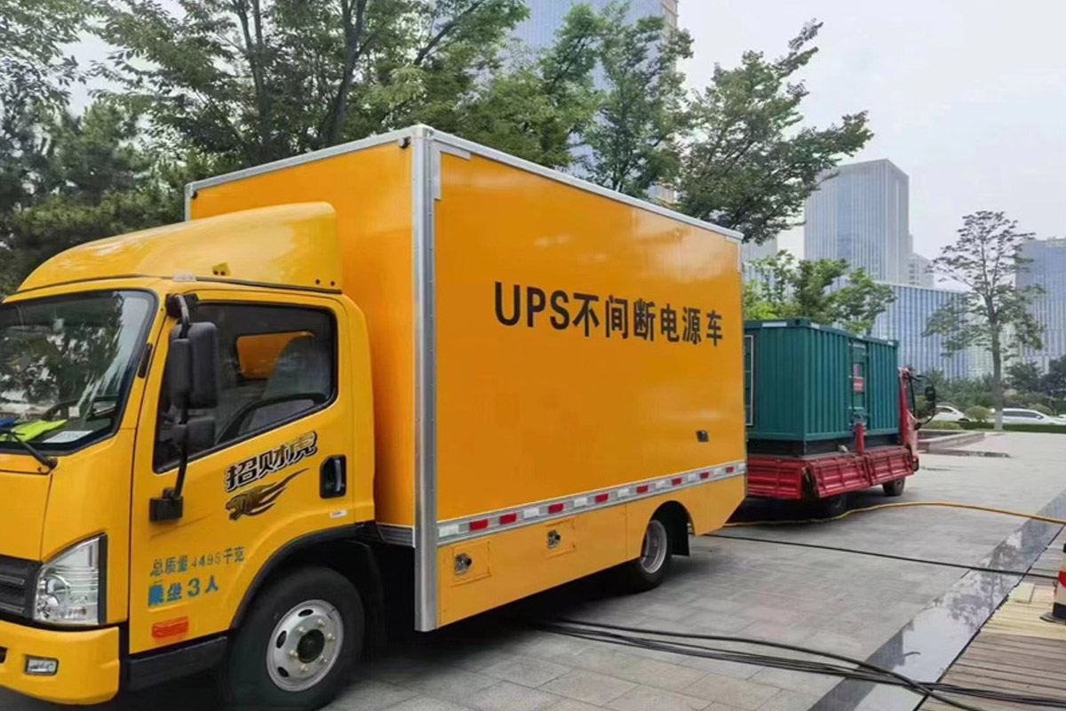 荣成发电机租赁施工现场